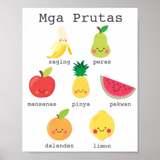 Affiche Fruits sur l