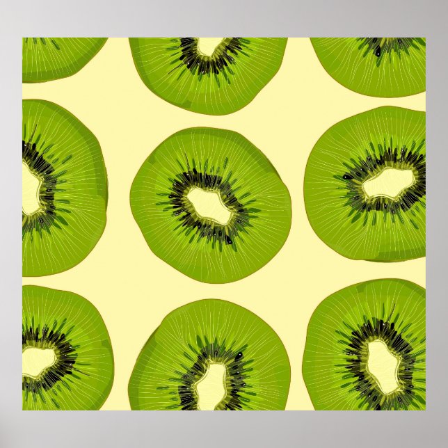Affiche Fruits tropicaux juteux : Été vibrant (Devant)