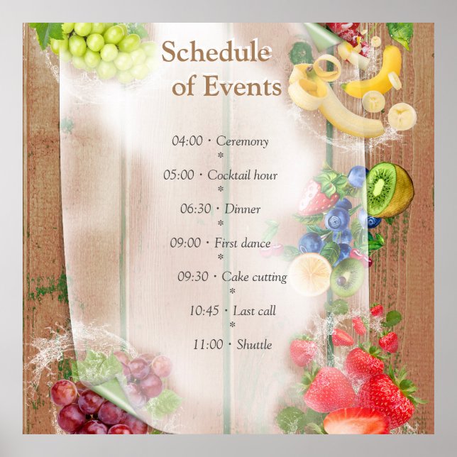 Affiche Fruits tropicaux salants (Devant)