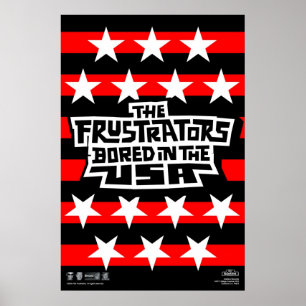 Affiche Frustrators a ennuyé l'affiche de drapeau