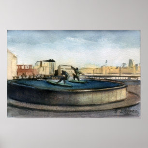 Affiche Fuente de los surfistas (La Corogne)