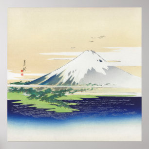 Affiche Fuji par Ogata Gekko (1900-1910)