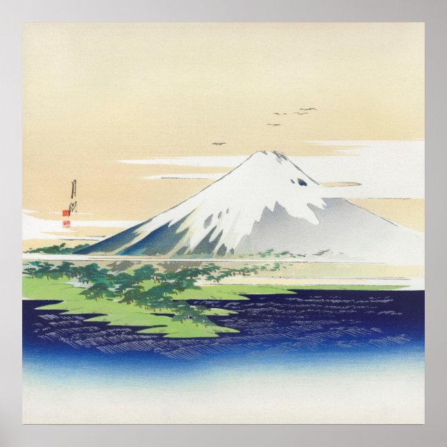 Affiche Fuji par Ogata Gekko (1900-1910) (Devant)