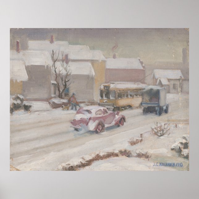 Affiche Fulton Road Cleveland - Kulhanek 1943 Imprimer (Devant)