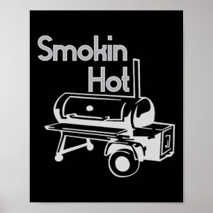 Affiche Fumée Hot Barbecue Fumeur Graphisme Funny Chemise