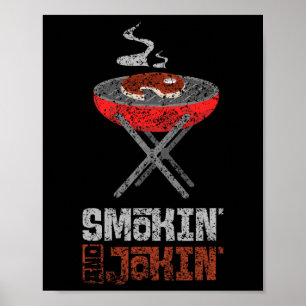 Affiche Fumer' Et Jokin' Grill Viat Rbecue Grill Bbq