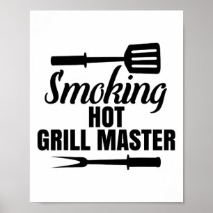 Affiche Fumer Grill Chaud Master Barbecue King Queen Of Th