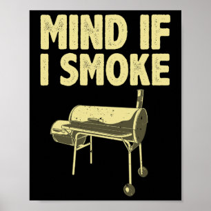 Affiche Fumer Pour Hommes Papa Griller Viande Barbecue Fum