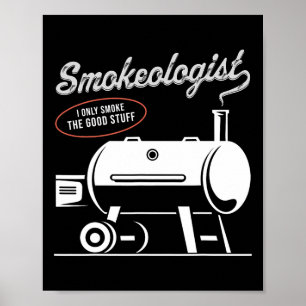 Affiche Fumeur Bbq Papa Fumeur Fumeur Viande Fumeur Rbe