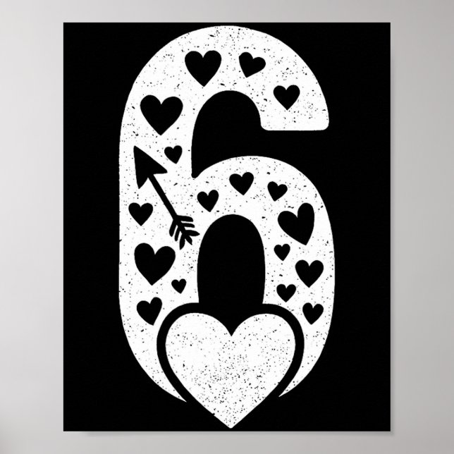 Affiche Fun 67 Number 6-7 6 7 Matching Valentine Six Seven (Devant)