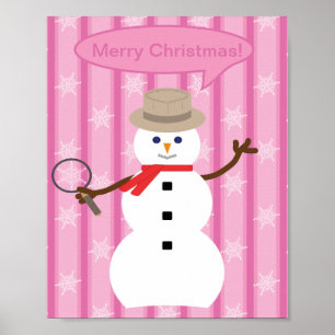 Affiche Fun and Fancy Christmas Snowman inspecteur