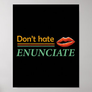 Affiche Fun Asal Sign Language Lip Lecture Sourde Sensibil