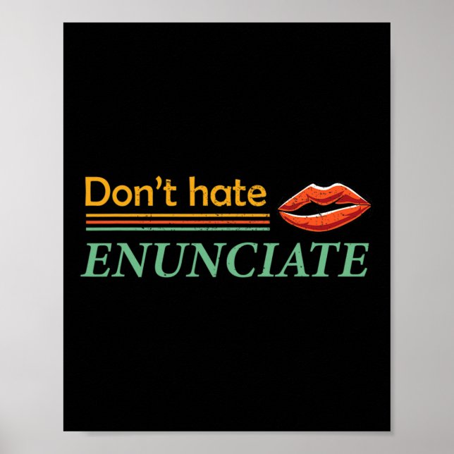 Affiche Fun Asal Sign Language Lip Lecture Sourde Sensibil (Devant)