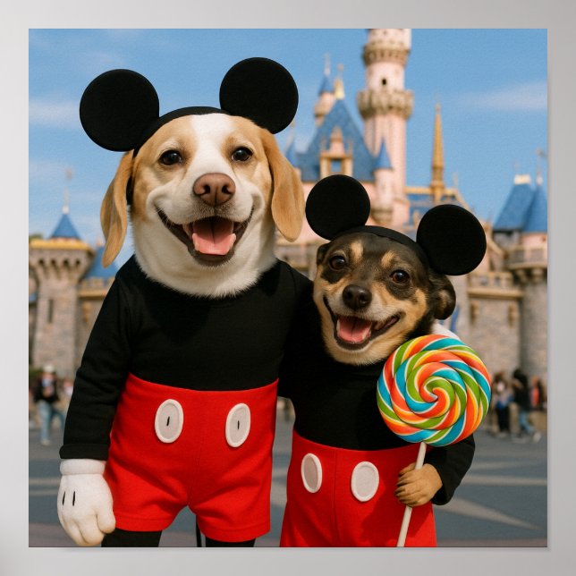 Affiche "Fun at Disney" (Devant)