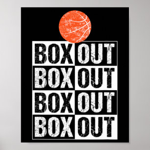 Affiche Fun Basketball Coach boîte cadeau Out Dire