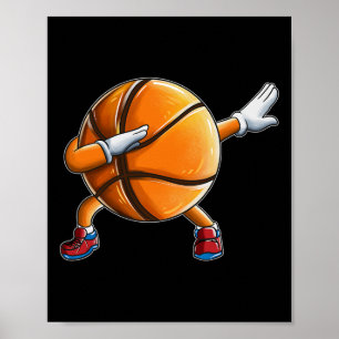 Affiche Fun Basketball fait Dab Basketball Joueur enfants