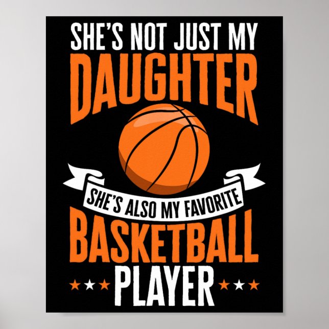 Affiche Fun Basketball Parent She's My Favorite Basketball (Devant)