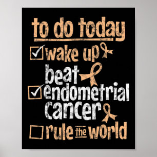 Affiche Fun Beat Endometrial Cancer Rule The World Survivo