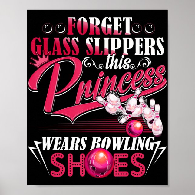 Affiche Fun Bowling Pour Femmes Filles Enfants Maman Femme (Devant)