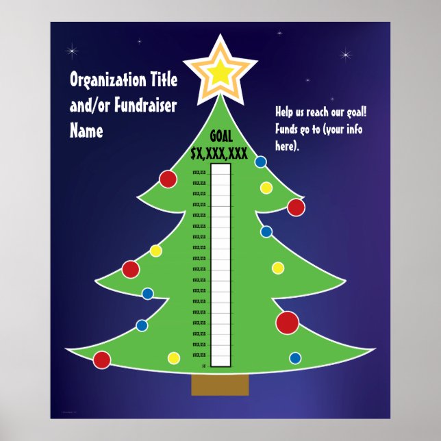 Affiche Fun Christmas Tree Thermometer (Devant)