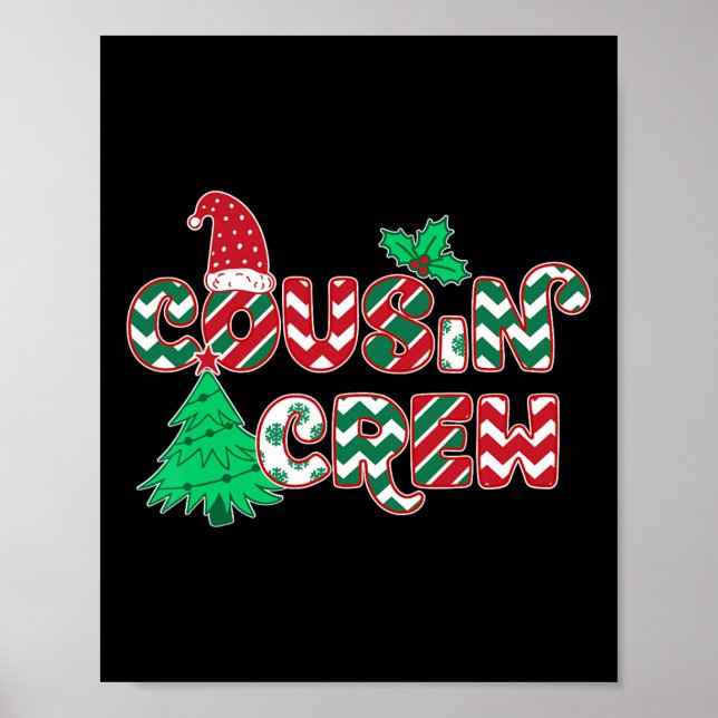 Affiche Fun Cousin Crew Noël (Devant)