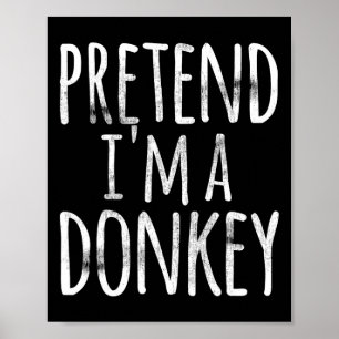 Affiche Fun Easy Lazy Halloween Faire semblant d'être un â