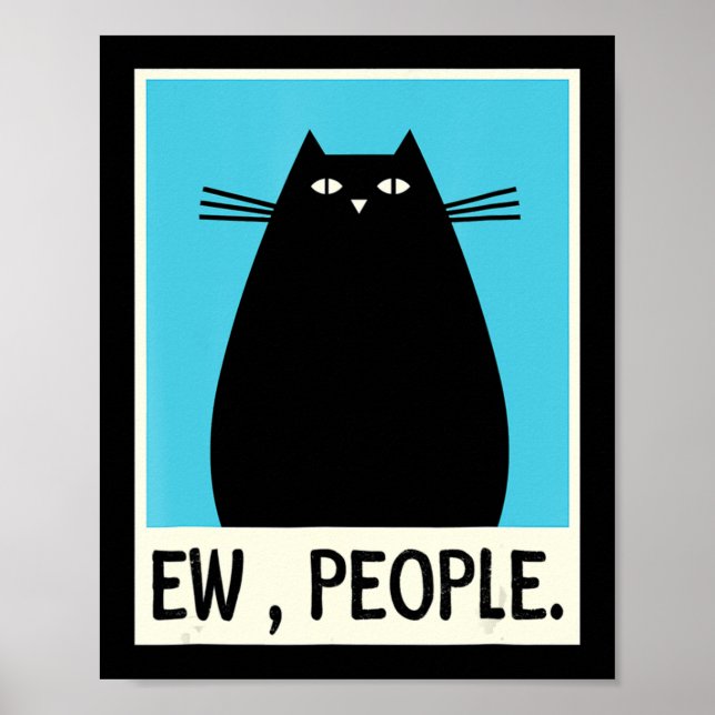 Affiche Fun Ew People chat Japonais Chat Kawaii Anime (Devant)