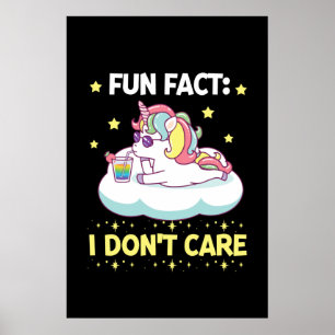 Affiche Fun Fact I Don't Care