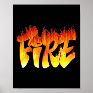 Affiche Fun Fun Fire et Costume de glace Halloween Famille