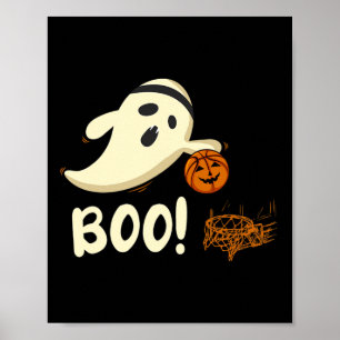 Affiche Fun Ghost Player Boo Bysketbyll Costume d'Hallowee