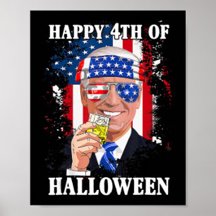 Affiche Fun Joe Biden Happy Halloween Confus le Juillet