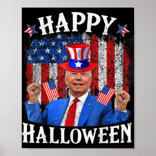 Affiche Fun Joe Biden Happy Halloween For Fourth Of July