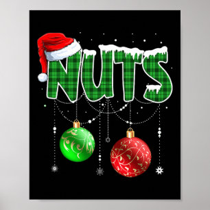Affiche Fun Noix de poitrine Noël Correspondances Couple c