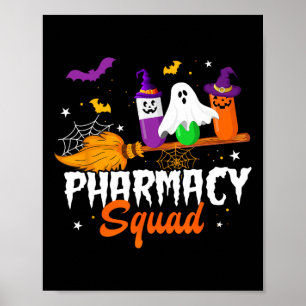 Affiche Fun Pills Pharmad Squad Pharmacist Technicien Hal