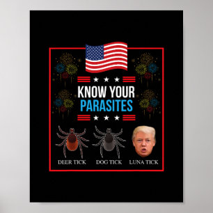 Affiche Fun Président Donald Trump Parasite Fou T Sh