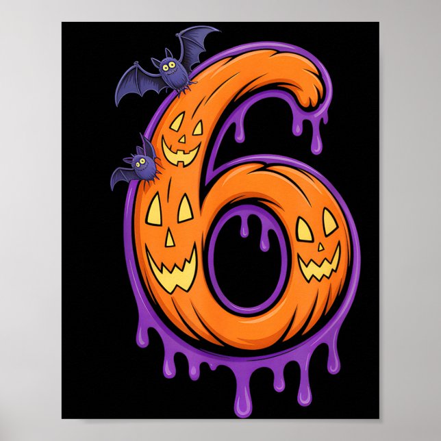 Affiche Fun Six Seven 6 7 Meme Design Couples Halloween  (Devant)