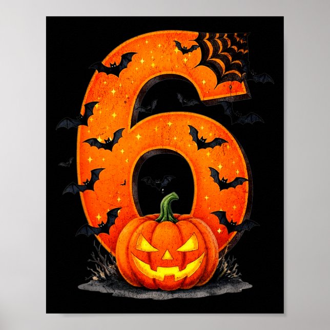 Affiche Fun Six Seven 6 7 Meme Design Couples Halloween  (Devant)
