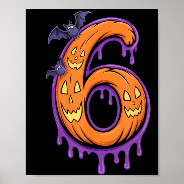 Affiche Fun Six Seven 6 7 Meme Design Couples Halloween  (Devant)