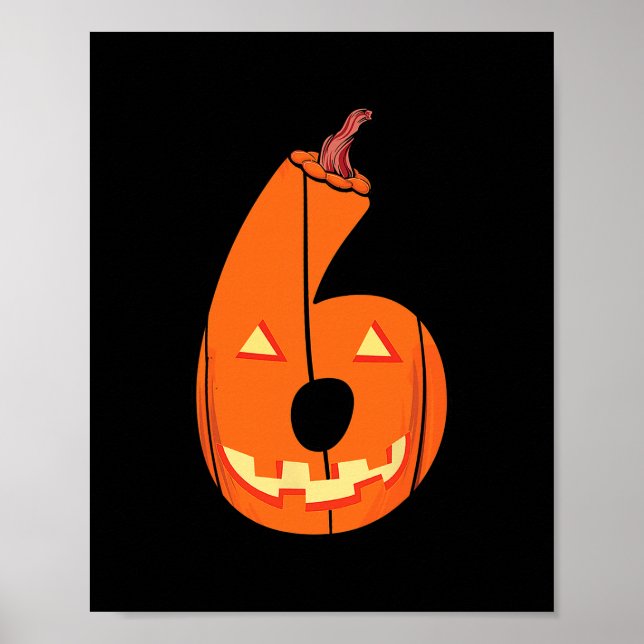 Affiche Fun Six Seven 6 7 Meme Design Couples Halloween Pu (Devant)