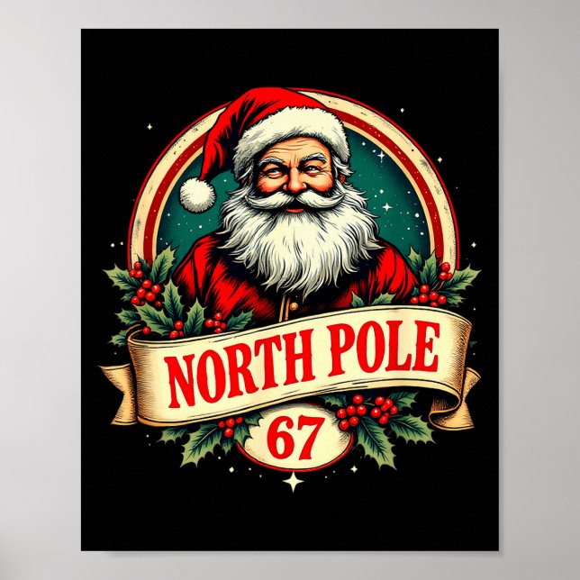 Affiche Fun Six Seven Meme Design – Internet Energy - Xmas (Devant)