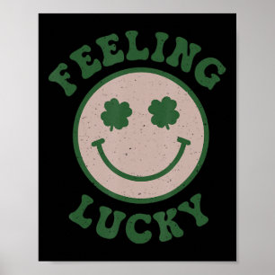 Affiche Fun St Patrick Day Feed Lucky Smile Face Meme