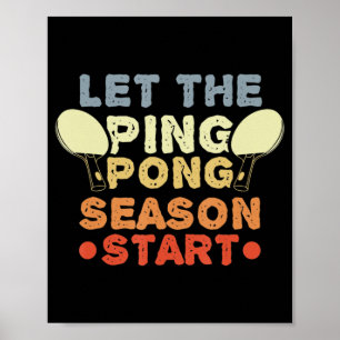 Affiche Fun Table Tennis Quersey pour Ping Pong Player