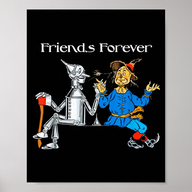 Affiche Fun Tee Shirt Friends Forever Wizard Of Oz Ecrow  (Devant)