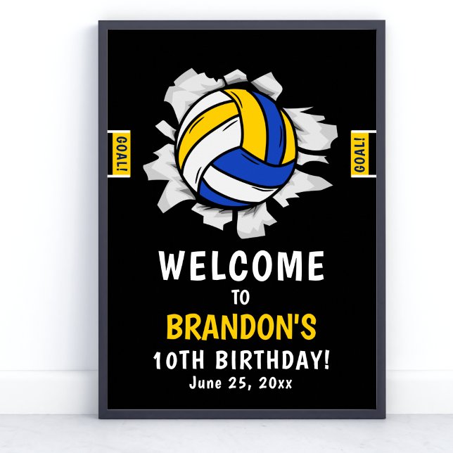 Affiche Fun Volleyball Kids Birthday (Créateur téléchargé)