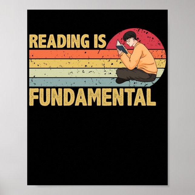 Affiche Fundamental Reading Geeky Bookworm Poetry (Devant)