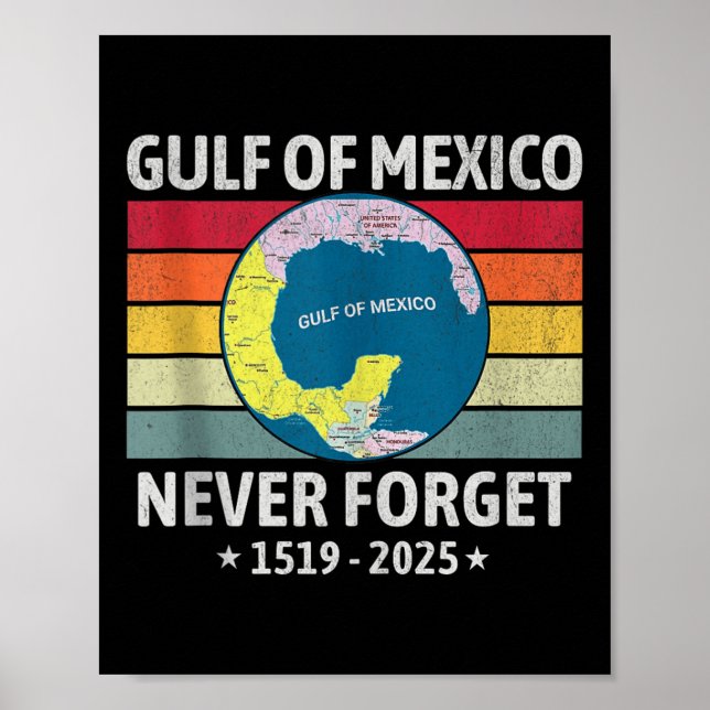 Affiche Fundy Golfe D'Amérique Américaine Golfe Du Mexique (Devant)