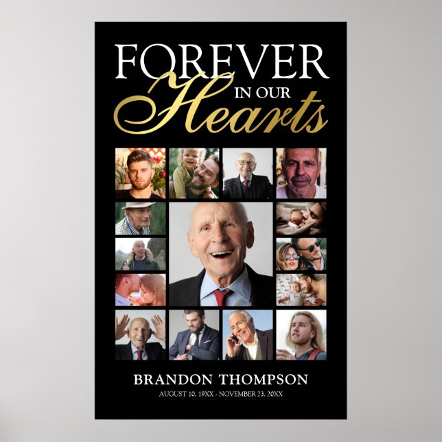 Affiche Funérailles 15 Mémorial photo (Devant)