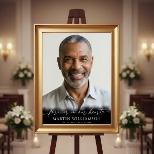 Affiche Funérailles À jamais dans nos cœurs Photo Script M