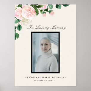 Affiche Funérailles florales Célébration de l'Affiche de b