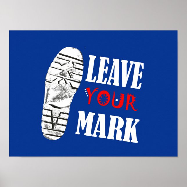 Affiche funky A3 Leave Your Mark (Devant)